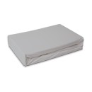Colour Light Grey Grey terry fitted sheet 180x200 cm