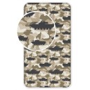 Tank Camouflage fitted sheet 90x200 cm
