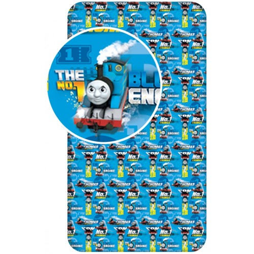 Thomas and Friends Blue Engine Fitted Sheet 90x200 cm