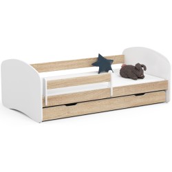 Łóżko dziecięce SMILE 180x90 Dąb Sonoma + Materac