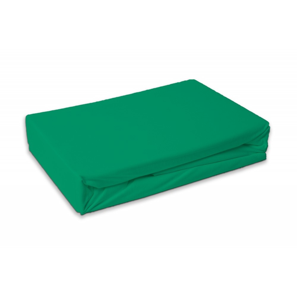 Colour Menthol, Green fitted sheet 180x200 cm