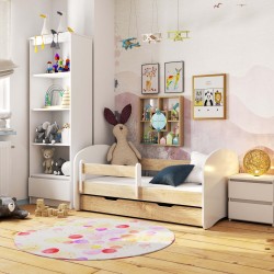 Łóżko dziecięce SMILE 180x90 Dąb Sonoma + Materac