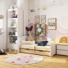Łóżko dziecięce SMILE 180x90 Dąb Sonoma + Materac