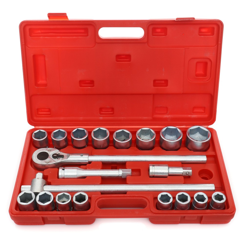 Klucze Nasadowe 3/4 Duże Nasadki KD304 SZEŚCIOKĄTNE 21EL.