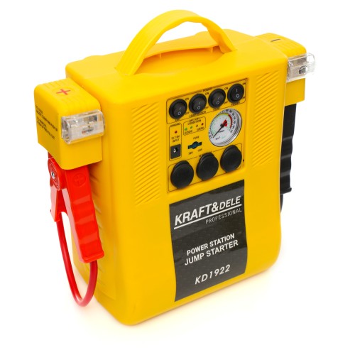 Démarreur multifonctions 4 en 1 : démarreur, compresseur, lampe torche