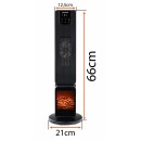 Grzejnik ELEKTRYCZNY Kolumnowy Kominek PM-GKL-3500DLK