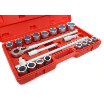 Klucze Nasadowe 3/4 Duże Nasadki KD304 SZEŚCIOKĄTNE 21EL.