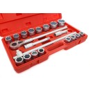 Klucze Nasadowe 3/4 Duże Nasadki KD304 SZEŚCIOKĄTNE 21EL.