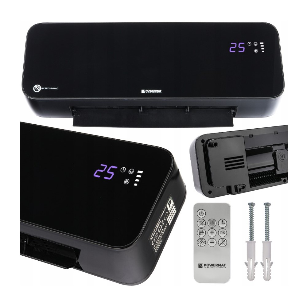 Kurtyna powietrzna Grzejnik CERAMICZNY 2000W Pilot PM-GC-3000DLS LCD