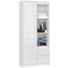 REGAŁ BIUROWY R 80 cm CLP R11 PK BIAŁY / BIAŁY POŁYSK