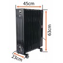 Grzejnik OLEJOWY Elektryczny WIFI 2500W LCD 11 Żeber Kaloryfer Mocny PM-GOL-3000DLW