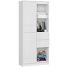 REGAŁ BIUROWY R 80 cm CLP R15 PK BIAŁY / BIAŁY POŁYSK