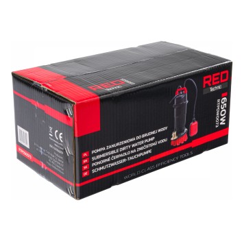 Pompa do WODY Brudnej Czystej Deszczówki 8000 l/h Ścieków 1" Pływak RTPDW0073