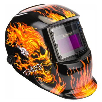 SAMOŚCIEMNIAJĄCA MASKA PRZYŁBICA SPAWALNICZA FILTR AUTOMATYCZNA LCD PM-APS-600T1