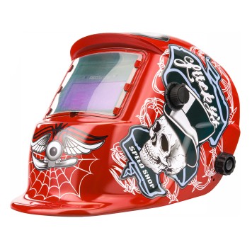 SAMOŚCIEMNIAJĄCA MASKA PRZYŁBICA SPAWALNICZA FILTR AUTOMATYCZNA RED TECHNIC RTAPS0061