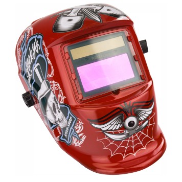 SAMOŚCIEMNIAJĄCA MASKA PRZYŁBICA SPAWALNICZA FILTR AUTOMATYCZNA RED TECHNIC RTAPS0061