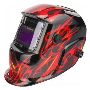 SAMOŚCIEMNIAJĄCA MASKA PRZYŁBICA SPAWALNICZA FILTR AUTOMATYCZNA RED TECHNIC RTAPS0062