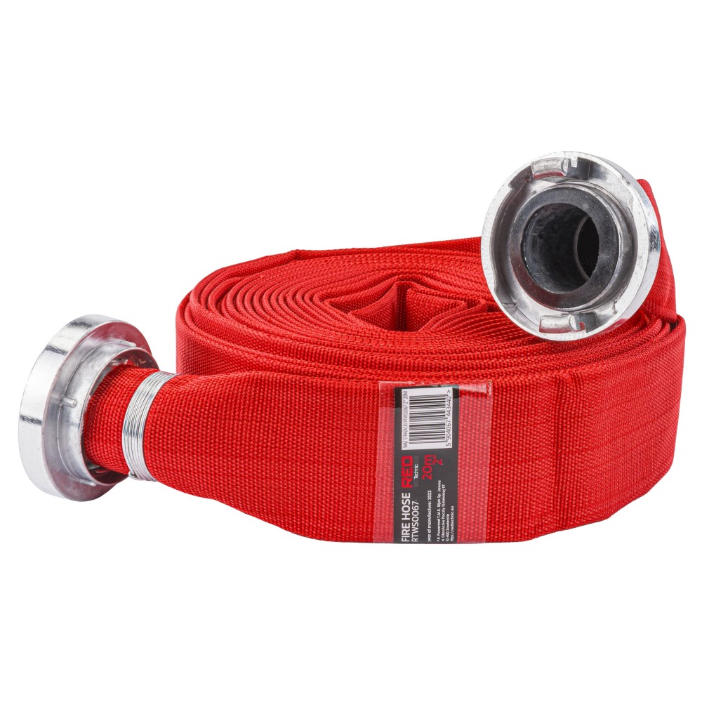 WĄŻ STRAŻACKI PARCIANY DO BRUDNEJ WODY SZAMBA SZYBKOZŁĄCZKA 2" 20M 8 BAR RTWS0067