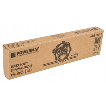 ELEKTRODY SPAWALNICZE RUTYLOWE 2,5mm 2,5KG ELEKTRODA DO SPAWANIA MMA PM1255