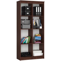 REGAŁ BIUROWY R 80 cm CLP 8 PÓŁEK WENGE
