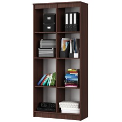 REGAŁ BIUROWY R 80 cm CLP 8 PÓŁEK WENGE