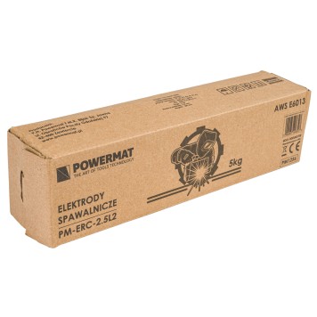 ELEKTRODY SPAWALNICZE RUTYLOWE 2,5mm 5KG ELEKTRODA DO SPAWANIA MMA PM1256