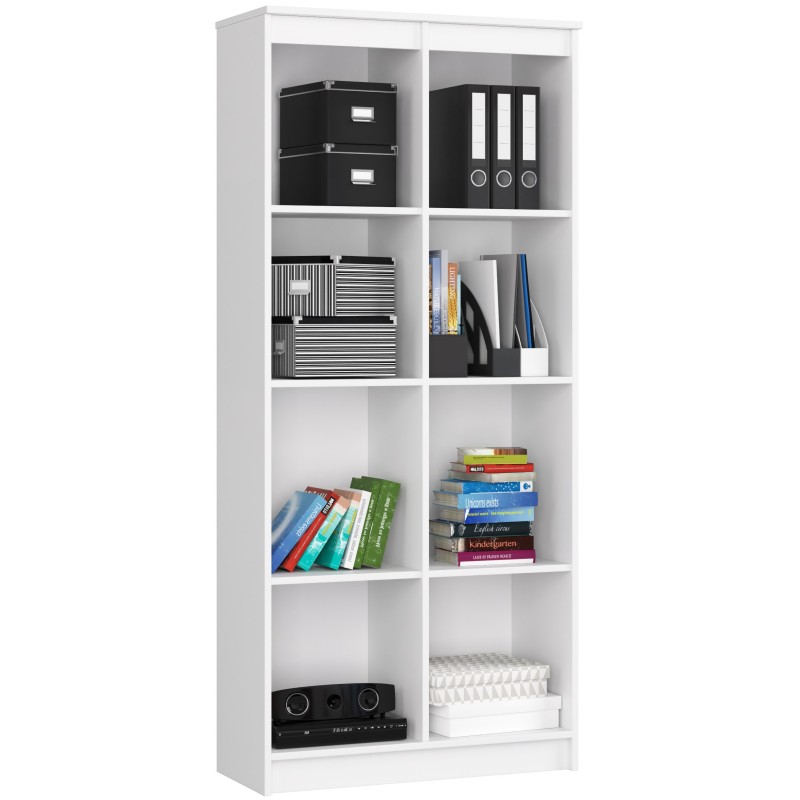 REGAŁ BIUROWY R 80 cm CLP 8 PÓŁEK BIAŁY REGAŁ BIUROWY R 80 cm CLP 8 PÓŁEK BIAŁY