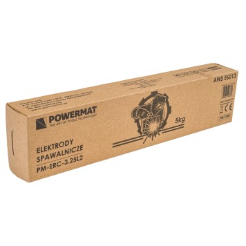 ELEKTRODY SPAWALNICZE RUTYLOWE 3,25mm 5KG ELEKTRODA DO SPAWANIA MMA PM1254