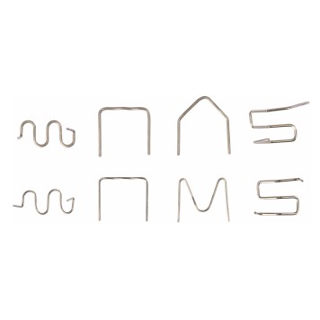 Zszywki DO ZGRZEWARKI PLASTIKU Zszywacz Zestaw 8 Typów 800szt + Etui RTZZP0087