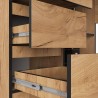 BIURKO NAROŻNE B16 124 cm LEWE 3 SZUFLADY PK DĄB CRAFT