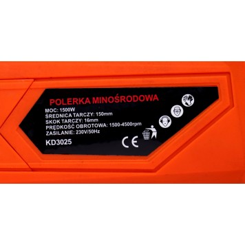 Polisseuse électrique excentrique 1500W 150 mm