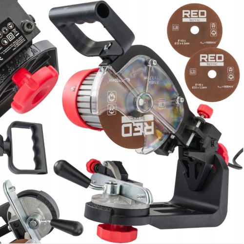 OSTRZAŁKA INDUKCYJNA DO ŁAŃCUCHÓW PILAREK PIŁ ELEKTRYCZNA 230W 2X TARCZA RTOSL0055