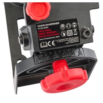 OSTRZAŁKA INDUKCYJNA DO ŁAŃCUCHÓW PILAREK PIŁ ELEKTRYCZNA 230W 2X TARCZA RTOSL0055