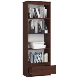 REGAŁ R 60 cm CLP 1 SZUFLADA 4 PÓŁKI WENGE
