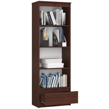 REGAŁ R 60 cm CLP 1 SZUFLADA 4 PÓŁKI WENGE