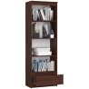 REGAŁ R 60 cm CLP 1 SZUFLADA 4 PÓŁKI WENGE