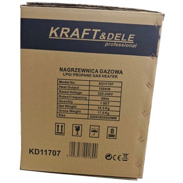 Nagrzewnica gazowa 100kW + reduktor  AUTOMAT KD11707