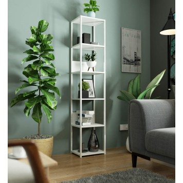 REGAŁ METALOWY LOFT 400 BIAŁY/BIAŁY