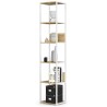 REGAŁ METALOWY LOFT 400 BIAŁY/DĄB ARTISAN