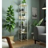 REGAŁ METALOWY LOFT 400 BIAŁY/DĄB ARTISAN