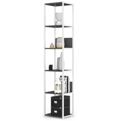 REGAŁ METALOWY LOFT 400 BIAŁY/SZARY