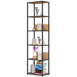 REGAŁ METALOWY LOFT 500 CZARNY/DĄB CRAFT