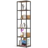 REGAŁ METALOWY LOFT 500 CZARNY/DĄB CRAFT