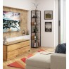 REGAŁ METALOWY LOFT 500 CZARNY/DĄB CRAFT