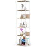 REGAŁ METALOWY LOFT 500 BIAŁY/DĄB SONOMA