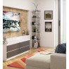 REGAŁ METALOWY LOFT 500 BIAŁY/SZARY