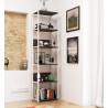 REGAŁ METALOWY LOFT 500 BIAŁY/SZARY