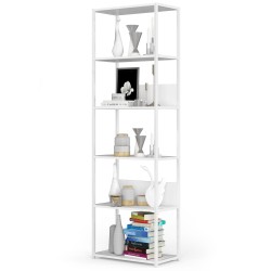 REGAŁ METALOWY LOFT 600 BIAŁY/BIAŁY