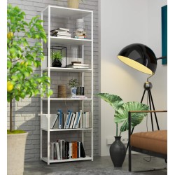 REGAŁ METALOWY LOFT 600 BIAŁY/BIAŁY