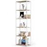 REGAŁ METALOWY LOFT 600 BIAŁY/DĄB SONOMA
